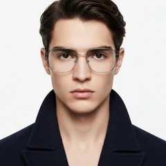 BS0420-0288_Silver_Geometric_Metal_Glasses_model