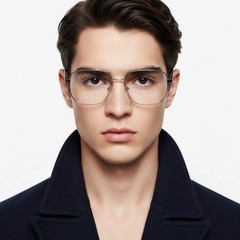 BS0420-0288_Silver_Geometric_Metal_Glasses_model