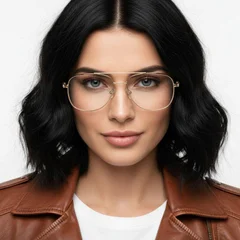 BS0420-0291_Golden_Aviator_Metal_Glasses_model