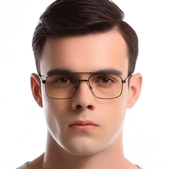 BS0420-0294_Black_Aviator_Metal_Glasses_model