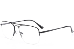 BS0420-0298_Black_Semi-rimless_Metal_Glasses_corner