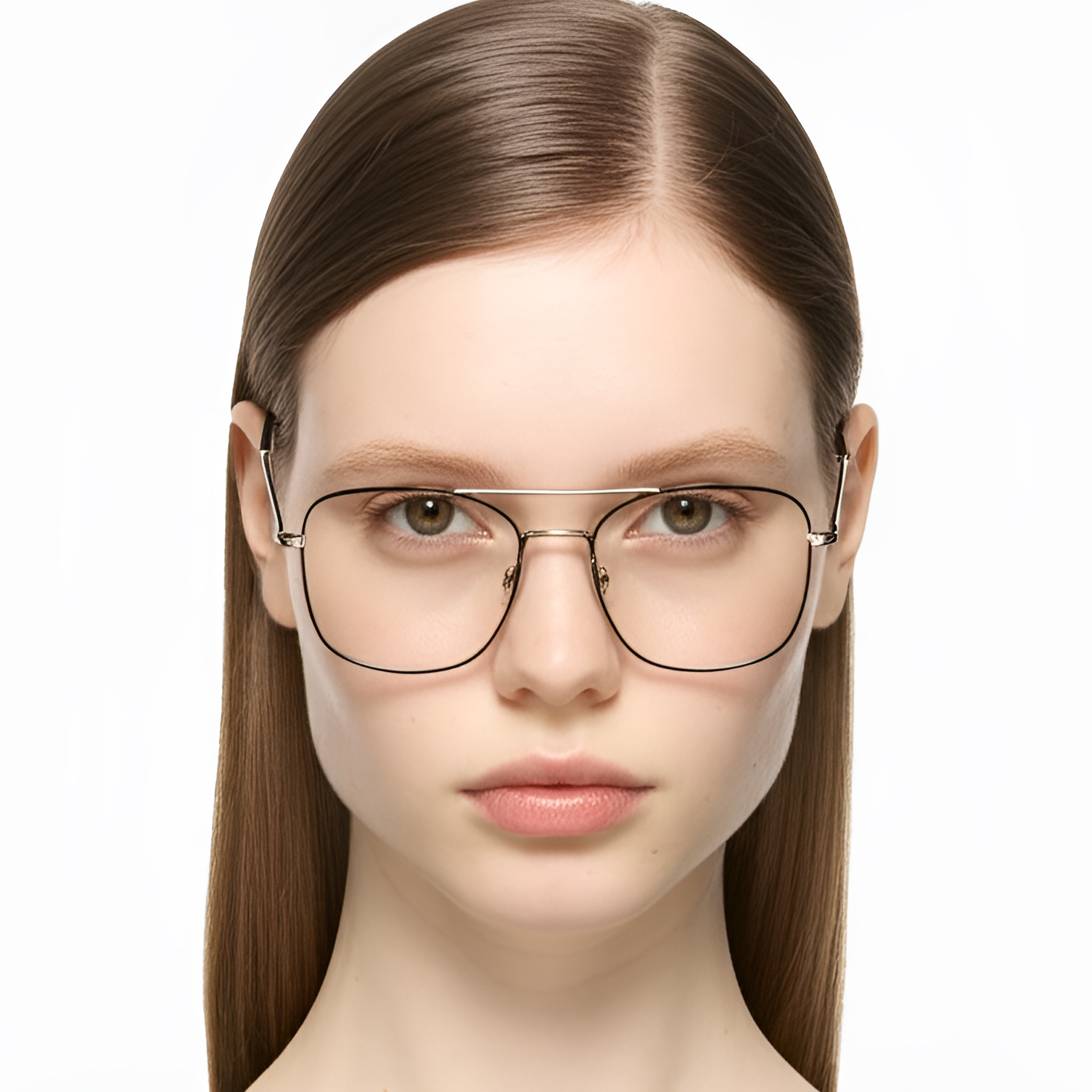 BS0420-0300_Silver_Aviator_Metal_Glasses_model
