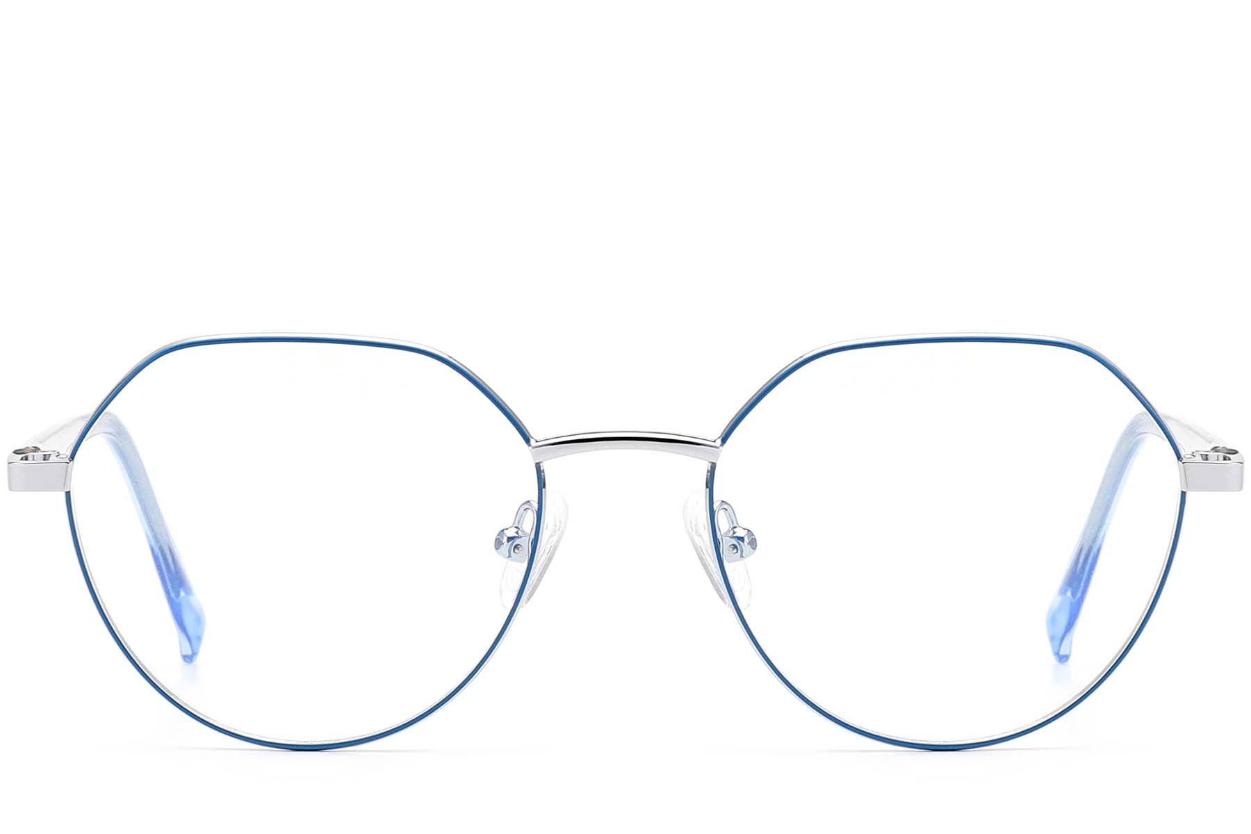 BS0420-0308_Blue_Round_Metal_Glasses_front