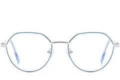 BS0420-0308_Blue_Round_Metal_Glasses_front