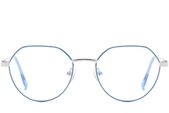 BS0420-0308_Blue_Round_Metal_Glasses_front