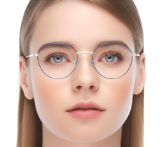 BS0420-0308_Blue_Round_Metal_Glasses_model