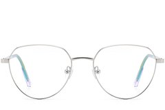 BS0420-0320_Silver_Oval_Metal_Glasses_front
