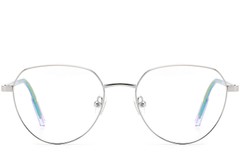 BS0420-0320_Silver_Oval_Metal_Glasses_front