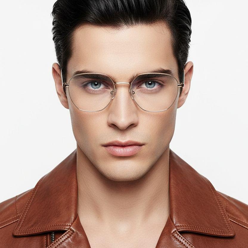 bs0420-0323_golden_geometric_metal_glasses_model