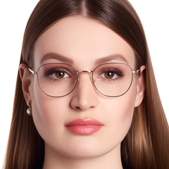 BS0420-0326_Pink_Geometric_Metal_Glasses_model