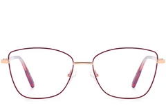 BS0420-0329_Red_Rectangular_Metal_Glasses_front