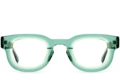 BS0420-0381_Green_Rectangular_Acetate_Glasses_front