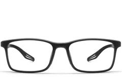 BS0420-0399_Black_Rectangular_TR90_Glasses_front