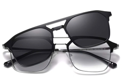 BS0420-0403_Black_Aviator_Metal_Sunglasses_front