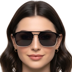 BS0420-0403_Black_Aviator_Metal_Sunglasses_model