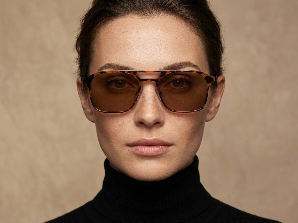 BS0420-0404_Tortoiseshell_Aviator_Metal_Clip-on Sunglasses-tryon_female