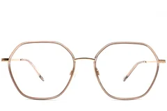 BS0420-0428_Golden_Geometric_Acetate_Glasses_front