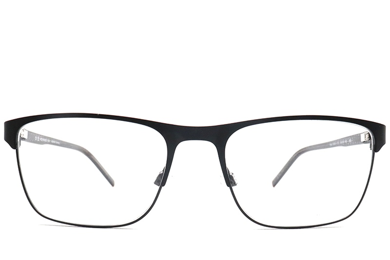 BS0420-0434_Black_Rectangular_Metal_Glasses-front