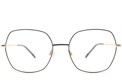 BS0420-0438_Black_Geometric_Metal_Glasses_front
