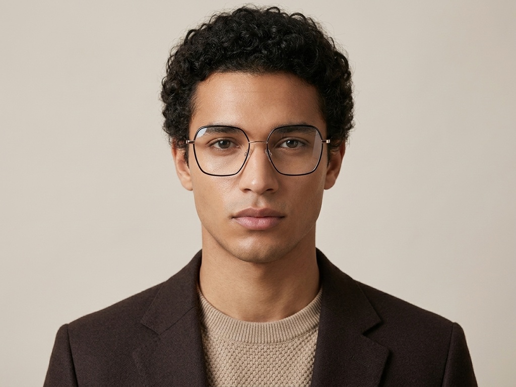 BS0420-0440_Black_Oval_Metal_Glasses-tryon_male