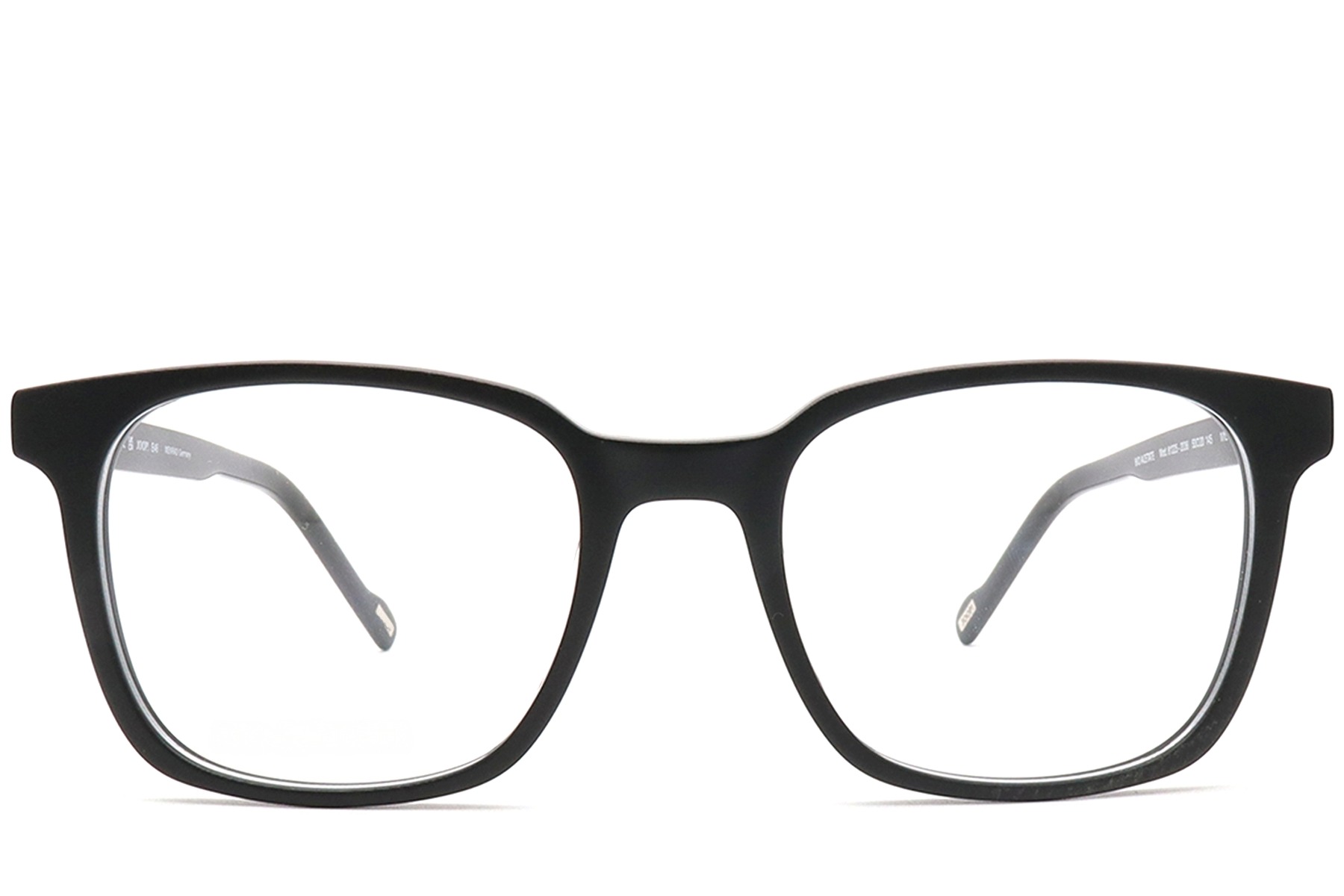 BS0420-0446_Black_Rectangular_Acetate_Glasses_front