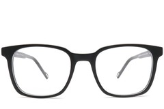 BS0420-0446_Black_Rectangular_Acetate_Glasses_front