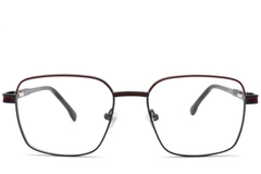 BS0420-0450_Black_Rectangular_Metal_Glasses_front