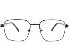 BS0420-0452_Black_Rectangular_Metal_Glasses_front