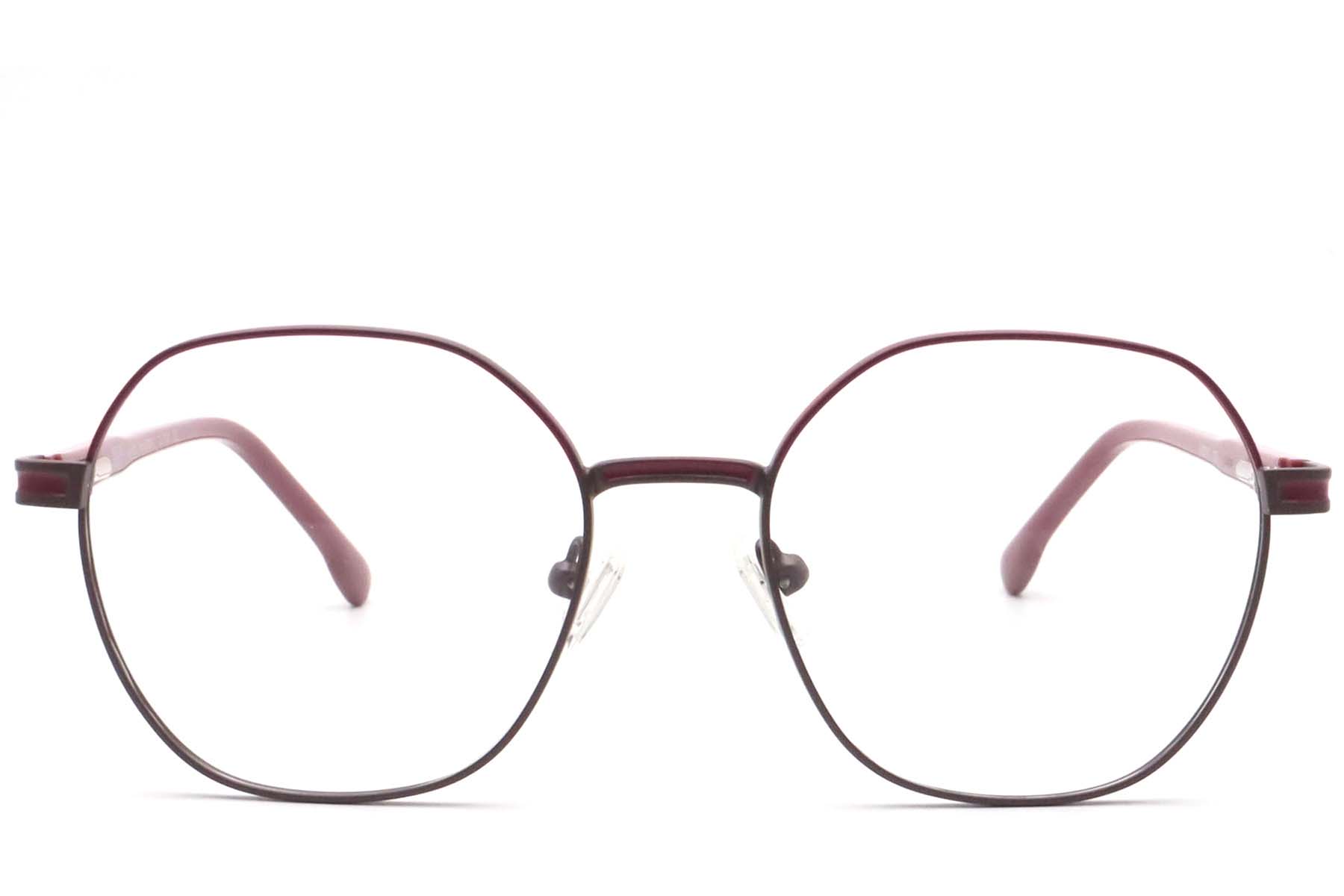 BS0420-0454_Purple_Geometric_Metal_Glasses_front
