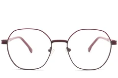 BS0420-0454_Purple_Geometric_Metal_Glasses_front