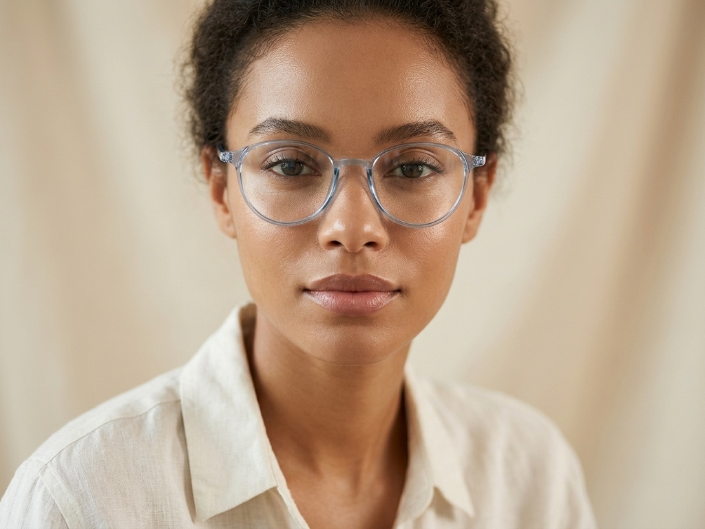 Oval Blue TR90 Glasses #BS0423-0029
