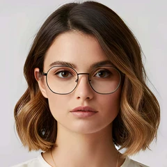 BS0423-0100_Black_Geometric_Metal_Glasses_model