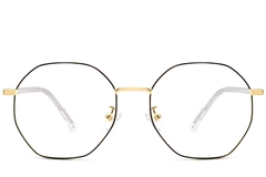 BS0423-0103_Black_Geometric_Metal_Glasses_front