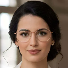 BS0423-0104_Pink_Geometric_Metal_Glasses_model