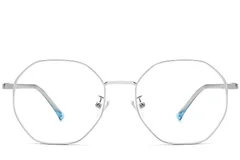 BS0423-0105_Silver_Geometric_Metal_Glasses_front