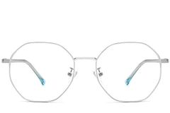 BS0423-0105_Silver_Geometric_Metal_Glasses_front