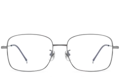 BS0423-0108_Grey_Rectangular_Titanium_Glasses_front