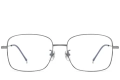 BS0423-0108_Grey_Rectangular_Titanium_Glasses_front