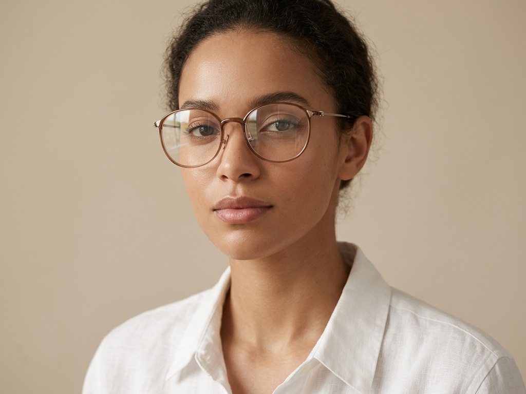 Oval Brown TR90 Glasses #BS0423-0111