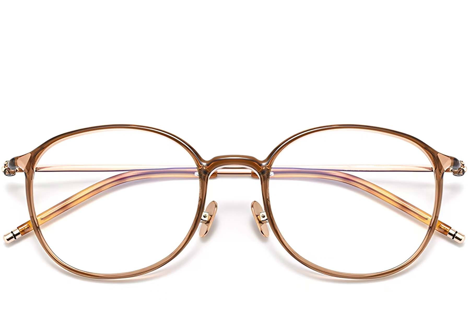 BS0423-0111_Brown_Oval_TR90_Glasses_front