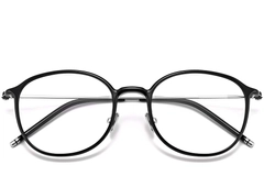 BS0423-0113_Black_Oval_TR90_Glasses_front