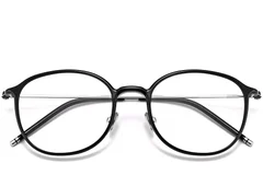 BS0423-0113_Black_Oval_TR90_Glasses_front