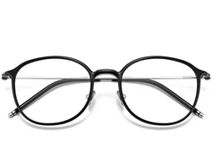 BS0423-0113_Black_Oval_TR90_Glasses_front