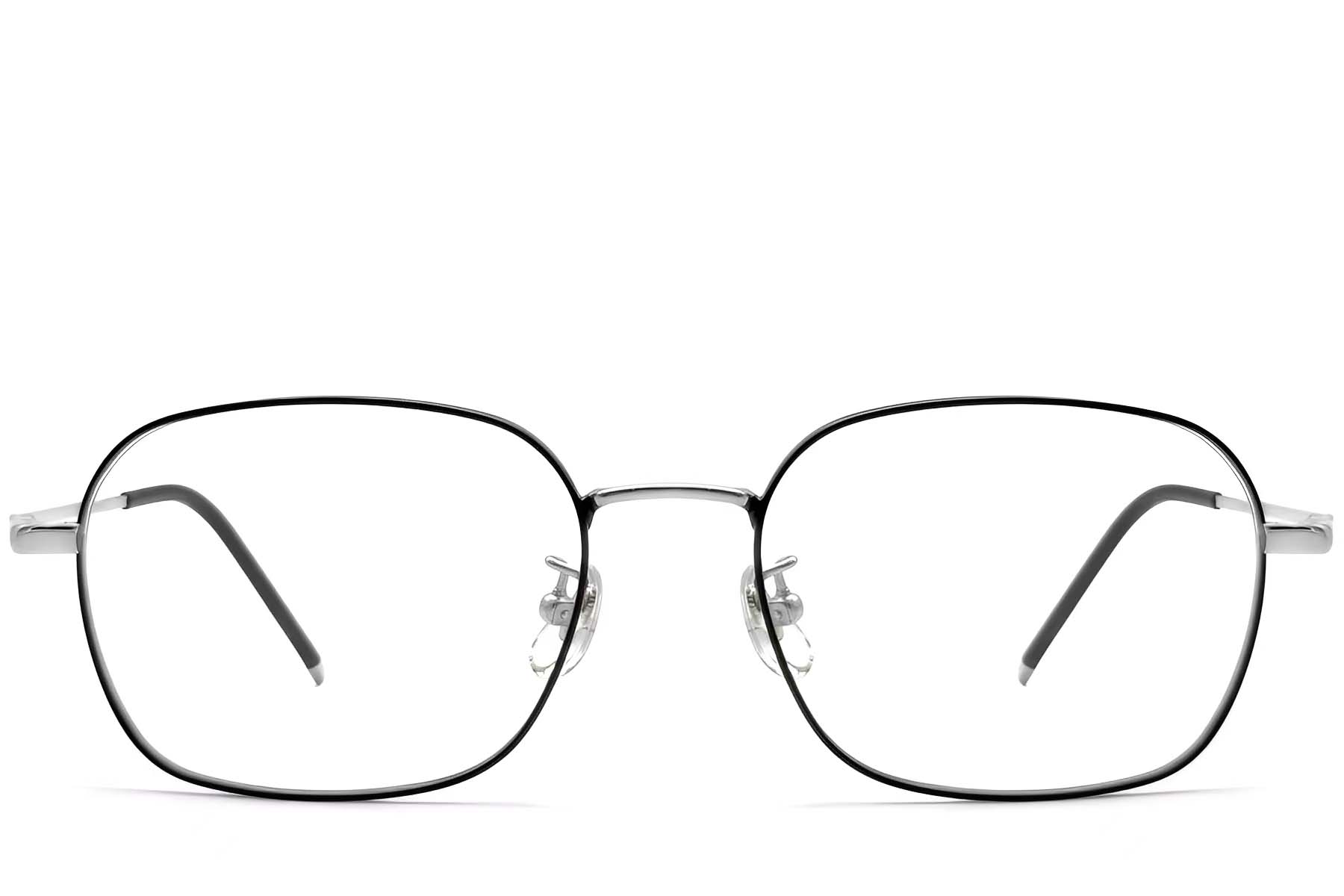 BS0423-0118_Black_Geometric_Titanium_Glasses_front