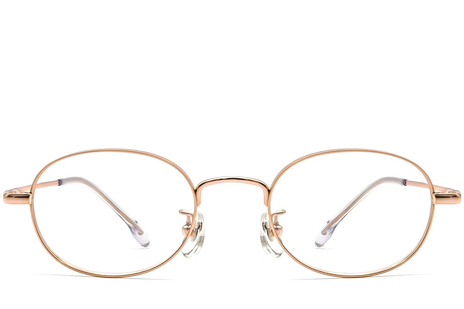 BS0423-0120_Pink_Oval_Titanium_Glasses_front