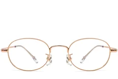 BS0423-0120_Pink_Oval_Titanium_Glasses_front