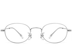 BS0423-0121_Silver_Oval_Titanium_Glasses_front