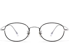 BS0423-0122_Black_Oval_Titanium_Glasses_front