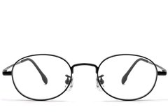BS0423-0123_Black_Oval_Titanium_Glasses_front