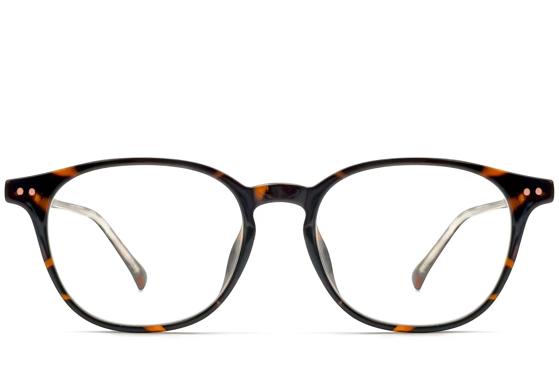 BS0423-0124_Tortoiseshell_Oval_TR90_Glasses_front